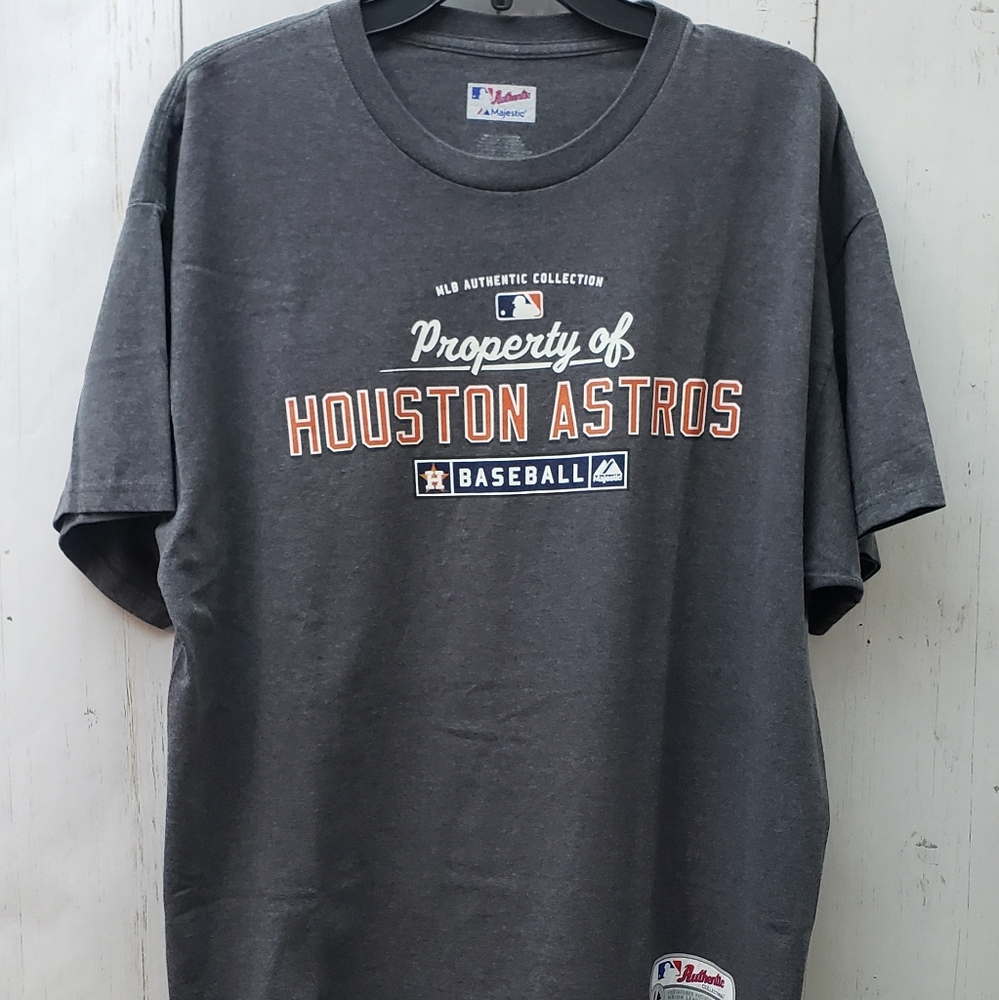 Property of Houston Astros Authentic Baseball T-shirt, XL